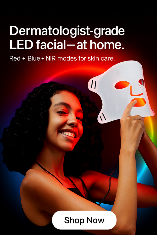 GlowLite™ Flexible LED Face Mask — FDA-cleared